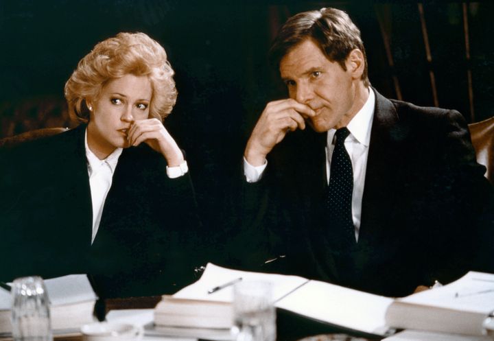 Melanie Griffith and Harrison Ford in "Working Girl."
