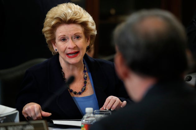Sen. Debbie Stabenow (D-Mich.), ranking member of the Senate Agriculture Committee, speaks during a meeting...