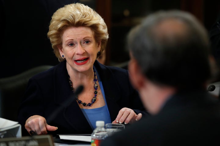 Sen. Debbie Stabenow (D-Mich.), ranking member of the Senate Agriculture Committee, speaks during a meeting of the committee as it considers the bipartisan farm bill in June.