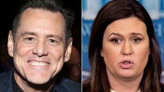 Jim Carrey and Sarah Huckabee Sanders