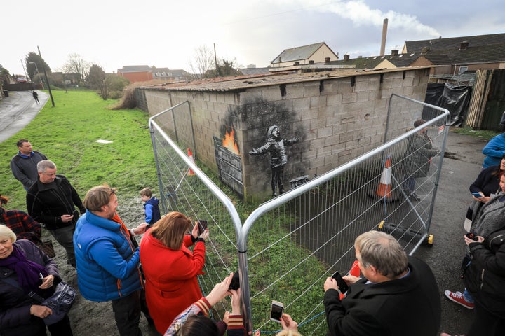 Banksy confirmed he was behind the mural on Wednesday.