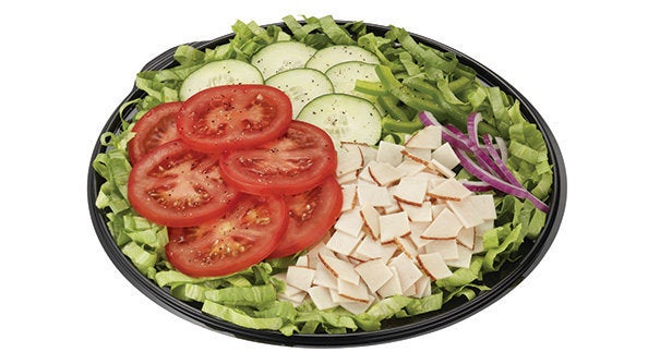 Be sure to take the dressing's nutrition into account when considering Subway's salad.