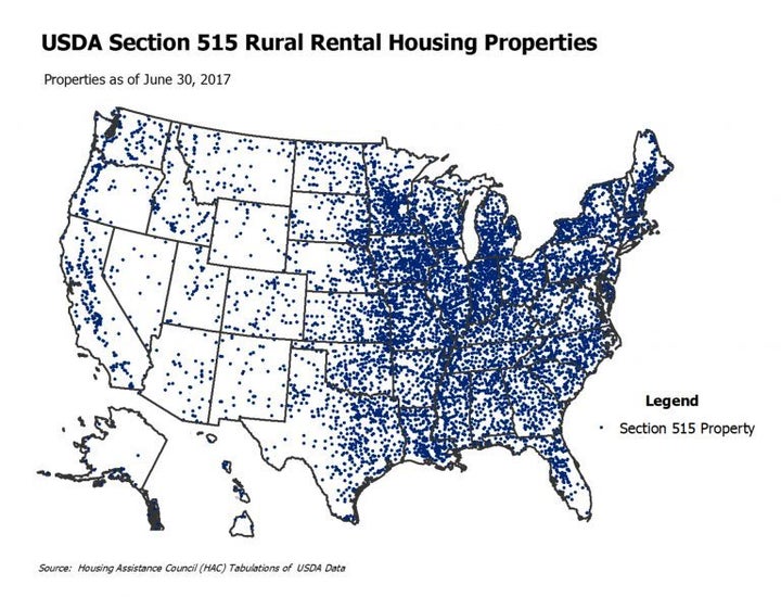 Nine out of 10 counties in the United States have rental units built through the USDA 515 rental housing program.