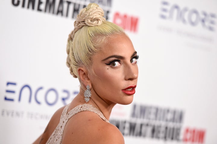 Lady Gaga arrives at the American Cinematheque Award ceremony, Nov. 29 in Beverly Hills, California. In “A Star Is Born,” her character’s record deal comes with a choreographer, backup dancers and a new look.