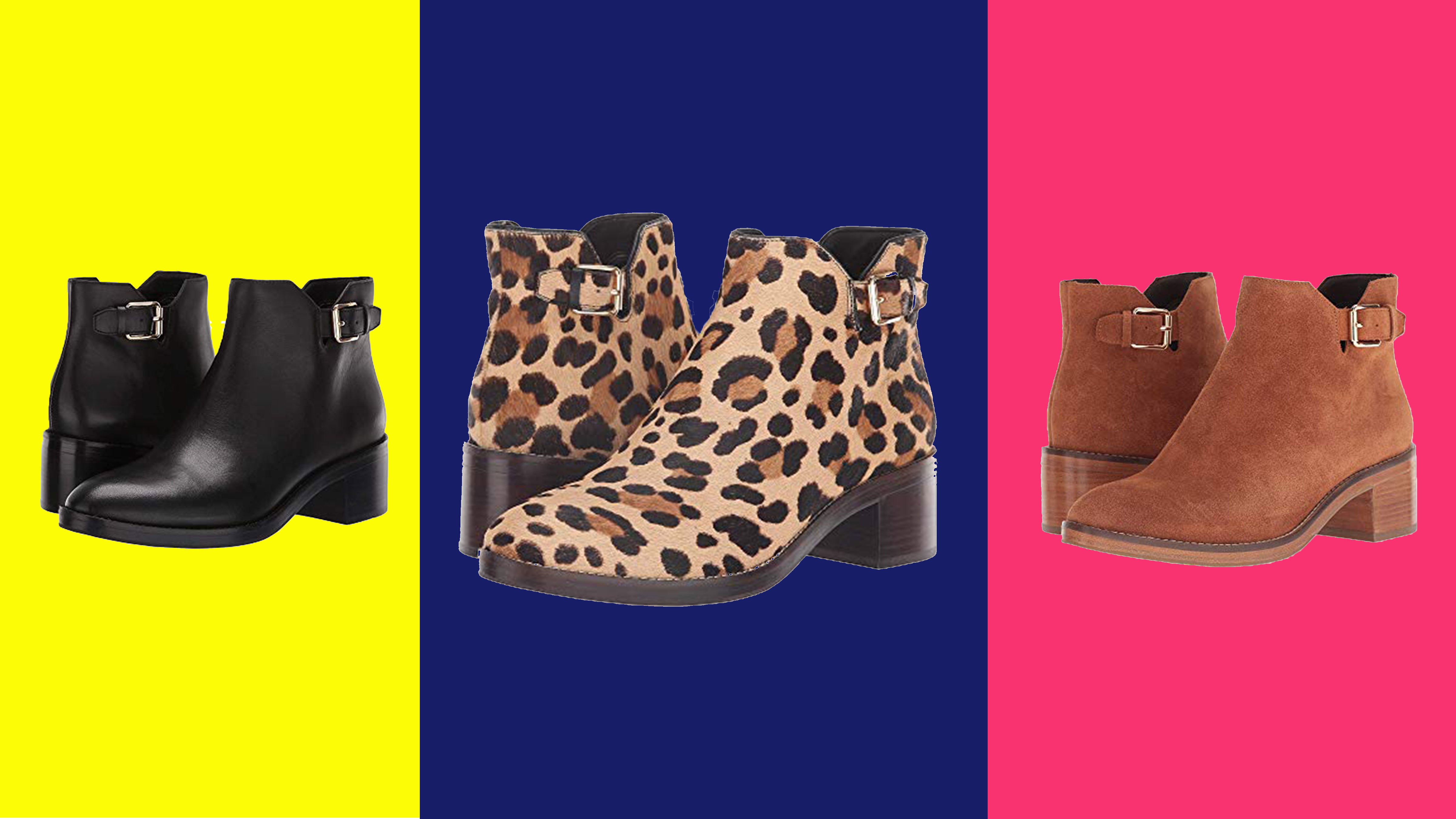 cole haan leopard ankle boots