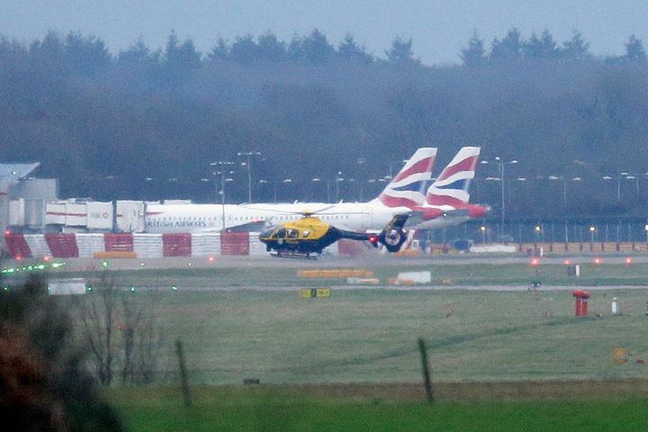 Planes were grounded at Gatwick as police and the armed forces hunted at least two 'commercial' drones.