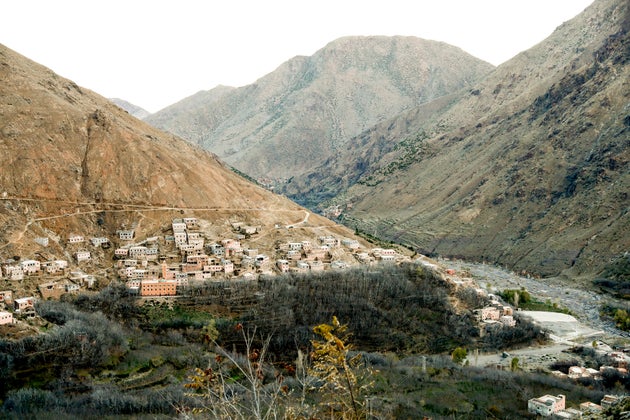 Le village d'Imlil, dans les montagnes de l'Atlas, où la Nnorvégienne Maren Ueland Norway et la Danoise Louisa Vesterager Jespersen ont été retrouvées assassinées.