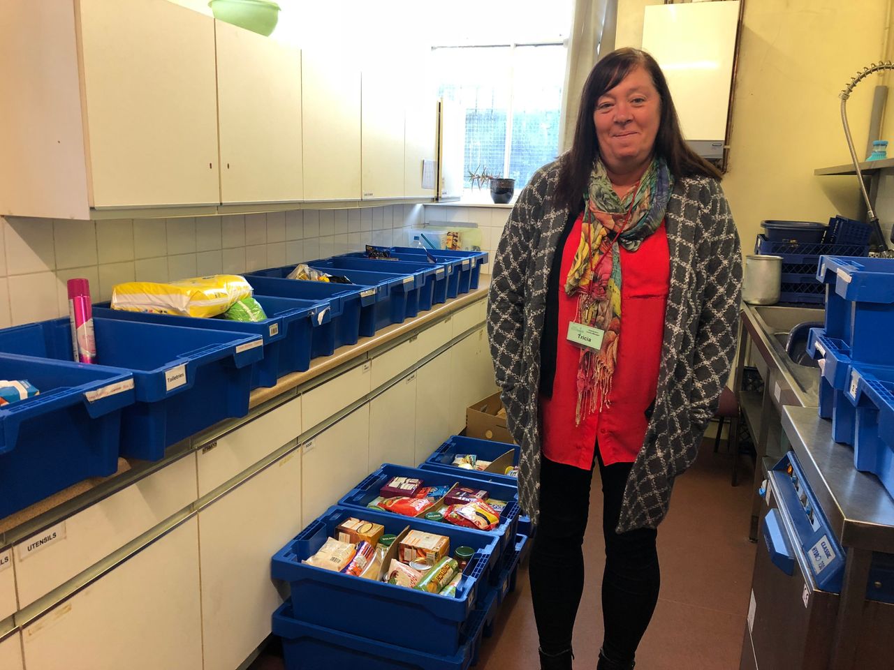 Foodbank manager Tricia Ryder