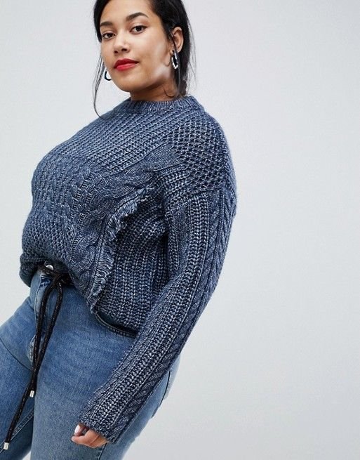 chunky knit sweater cardigan