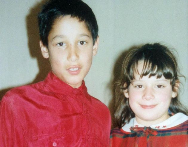 Zoe Tweddle and brother Paul Trowbridge as youngsters