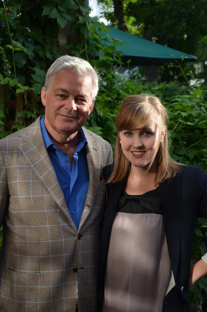 The author and her late father.