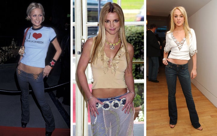 Paris Hilton in 2001, Britney Spears in 2002 and Lindsay Lohan in 2005 — all rocking low-rise jeans.