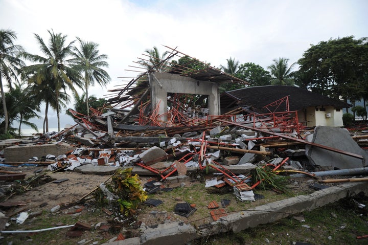 The death toll from Sunday's tsunami neared 300 today.