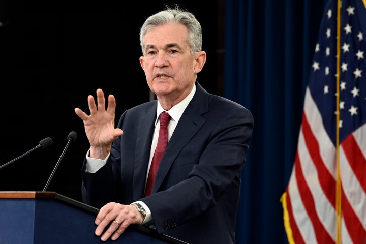 Federal Reserve Chairman Jerome Powell speak at a news conference in Washington, Wednesday, Dec. 19, 2018. (AP Photo/Susan Walsh)