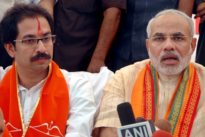 Shiv Sena chief Uddhav Thackeray with Prime Minister Modi in a file photo