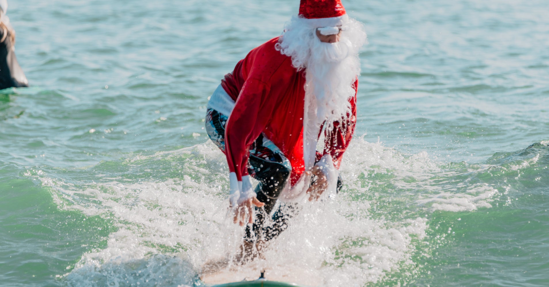 600 Surfing Santas Make A Big Splash In Cocoa Beach, Florida HuffPost