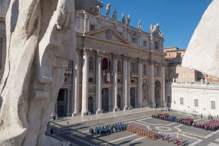 The Pope holds Mass on Christmas Day.