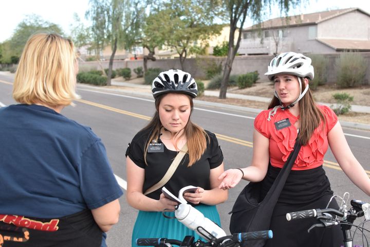 In some regions of the world, sister missionaries rely on bicycles to get around.