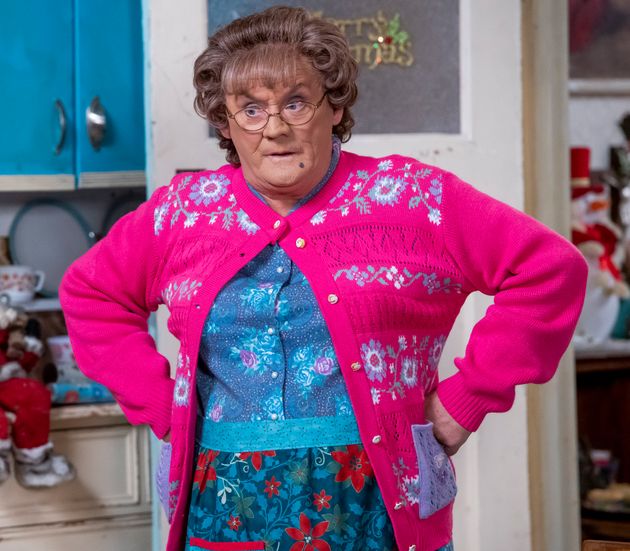 Brendan O'Carroll in character as Mrs Brown