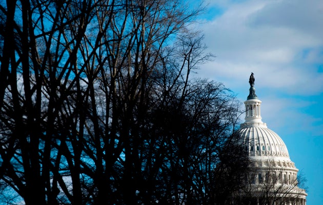 The U.S. Capitol is seen in Washington, D.C., on Dec. 22, 2018, as the government continues in a partial