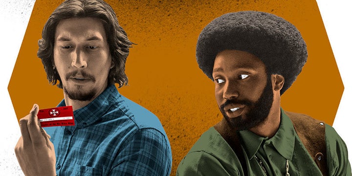 Adam Driver (left) and John David Washington star in "BlacKkKlansman."