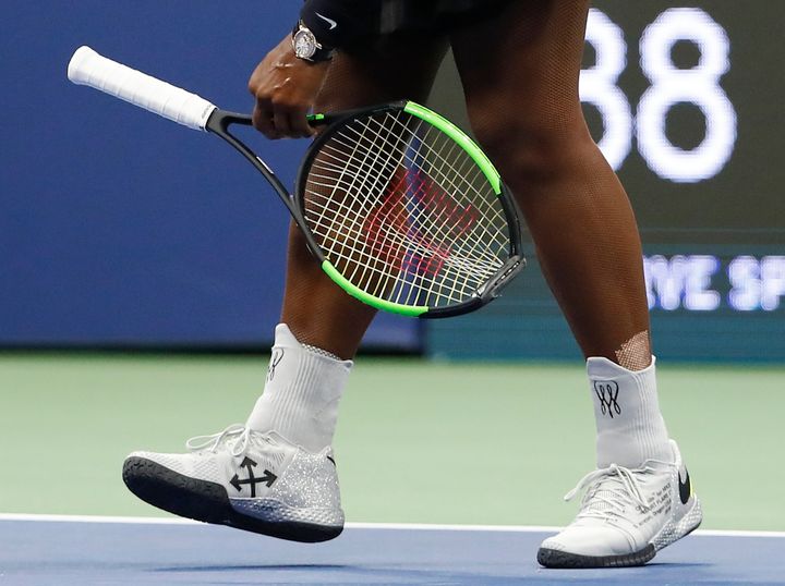 Serena Williams' Glittery Sneakers Bring Serious Sparkle To The Tennis ...