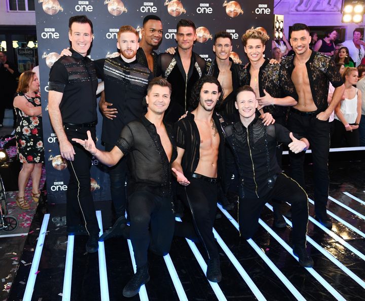 AJ and Curtis have been supported by AJ's 'Strictly' co-stars