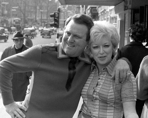 June Whitfield pictured alongside her colleague Terry Scott in 1976.