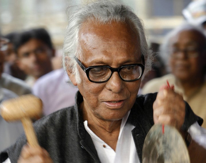 Indian filmmaker Mrinal Sen in Kolkata on 31 January 2007. 