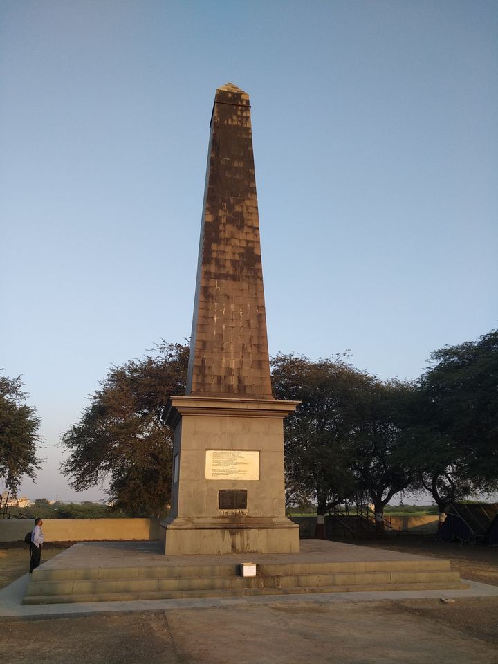 The victory column in Bhima Koregaon where Dalits gather on January 1 every year