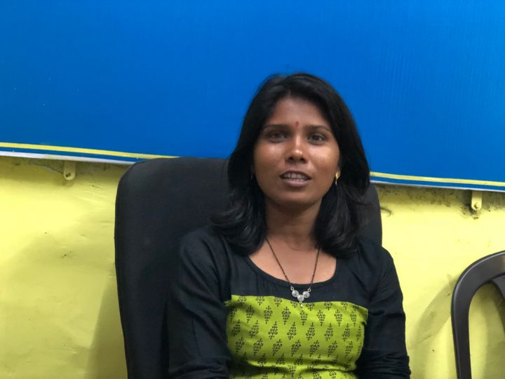 Dalit activist Anjana Gaikwad at her office in Pimpari Chinchwad