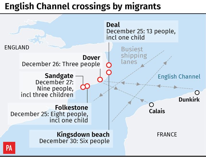 UK and France agree to ‘ramp up’ action on English Channel migrant crossings