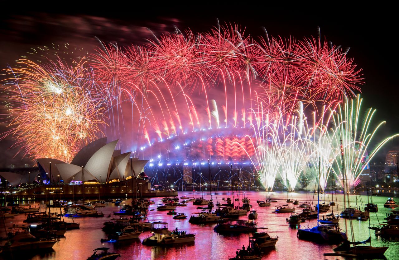 The spectacular display took over Sydney's famous Harbour Bridge.