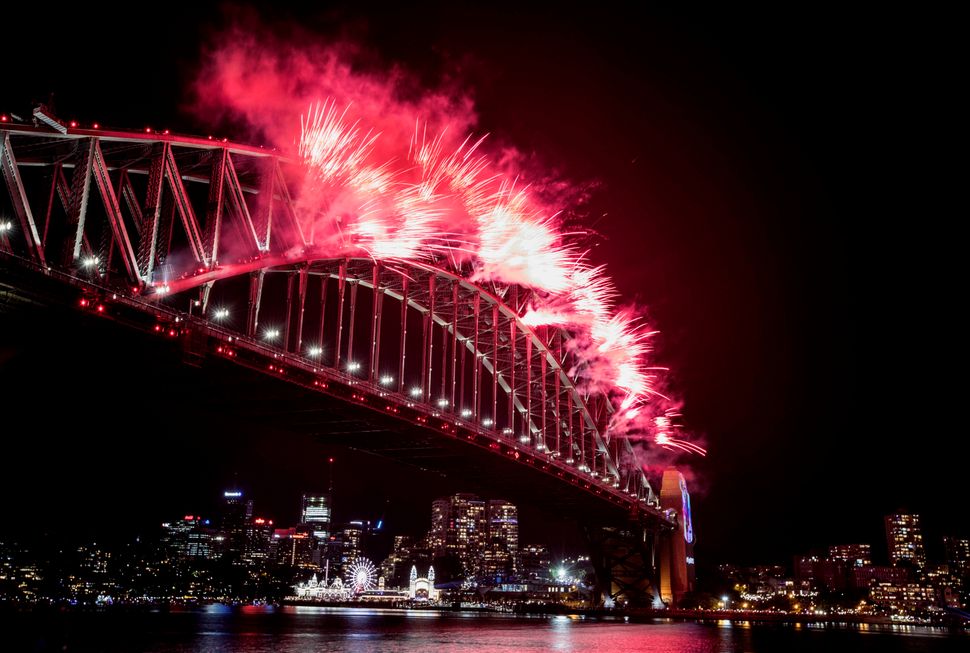 Millions celebrated the New Year by observing a spectacular fireworks display.