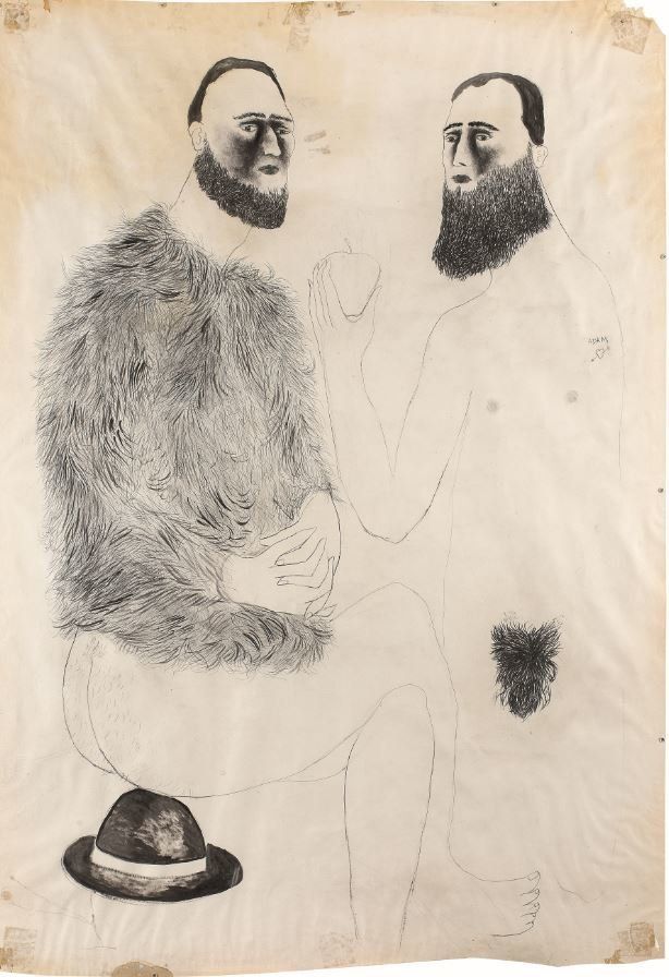 Γιάννης Βαρελάς (1977) Αδάμ και Εύα, 2002-03…, 145 x 100 εκ..