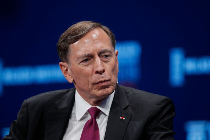 Retired Gen. David Petraeus at the Milken Institute Global Conference in Beverly Hills, California, in April. In an interview with BBC Radio Four that aired on Dec. 31, he said, “I cannot envision returning to government at this time.”