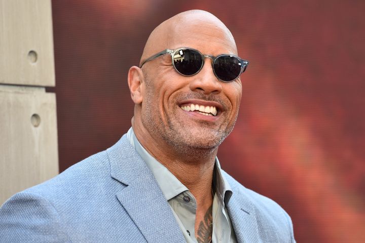 Dwayne Johnson in New York in on July. On Dec. 30 he showed off the Razzie Award for "Baywatch" on Instagram.