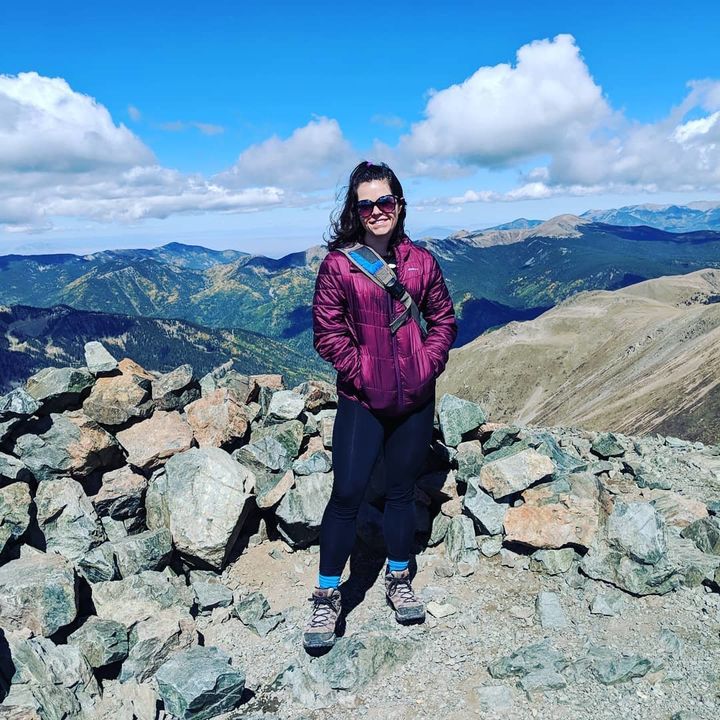 Photo after hiking up Mount Wheeler, the tallest in the state of New Mexico, in the fall of 2018.