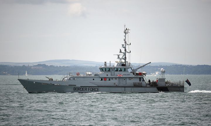 A Border Force cutter, the largest vessel operated by the government agency.