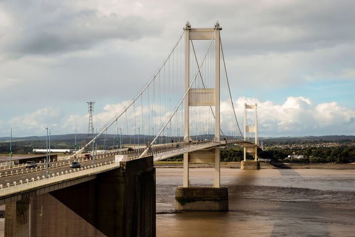 The Severn Bridge was closed briefly on Monday after a man using a drone scaled its structure.