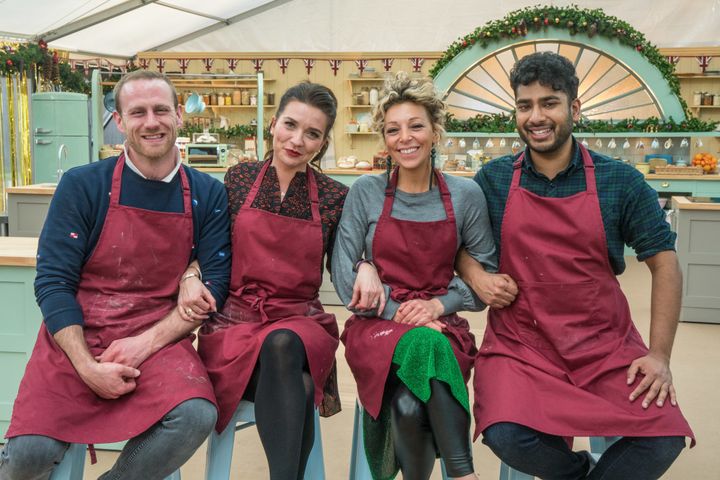Stephen Carter-Bailey, Candice Brown, Kate Henry and Tamal Ray returned to the 'Bake Off' tent
