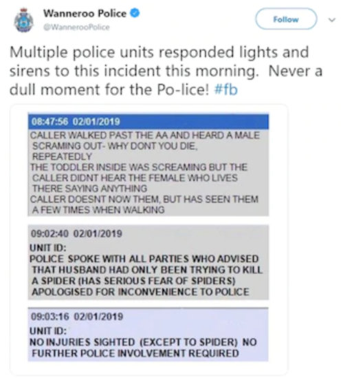 Der Tweet der Polizei wurde mittlerweile wieder offline genommen.