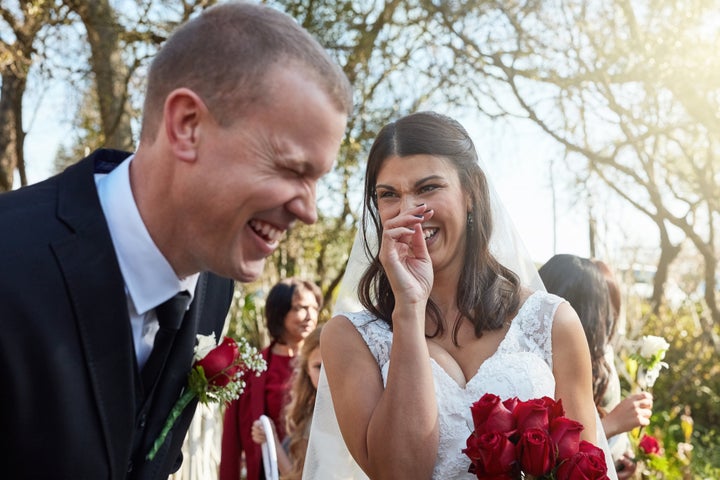 Sometimes the humor in couples' vows at wedding ceremonies is not exactly intentional.