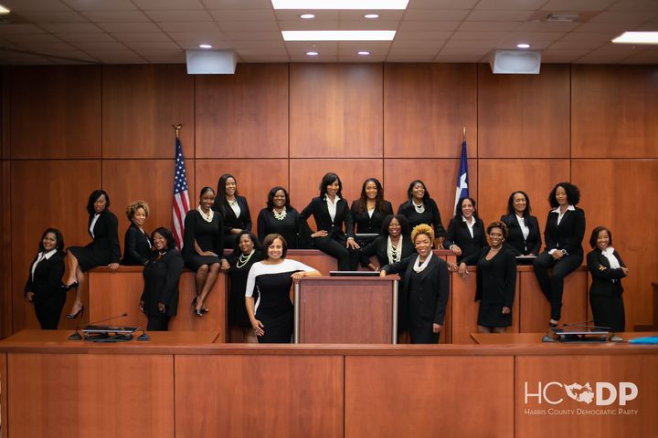19 African-American women who are now all serving as judges in Harris County, Texas.