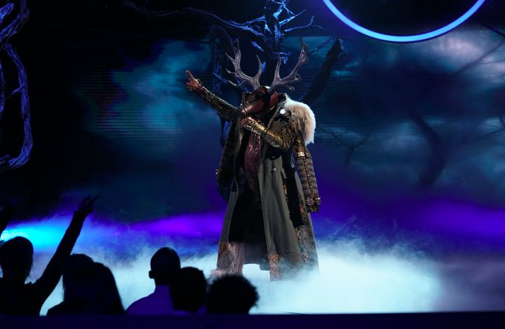 Deer performs on the premiere of "The Masked Singer."