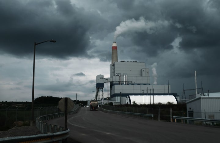 The Longview Power Plant, a coal-fired plant, stands on August 21 in Maidsville, West Virginia.