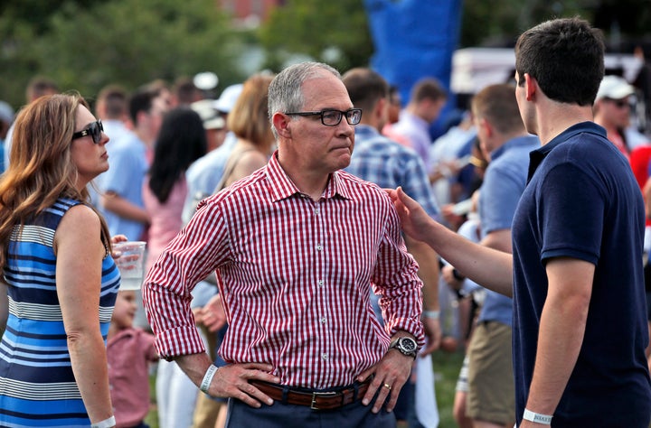 Wheeler has been serving as acting EPA administrator since disgraced former EPA chief Scott Pruitt (above) resigned in July.