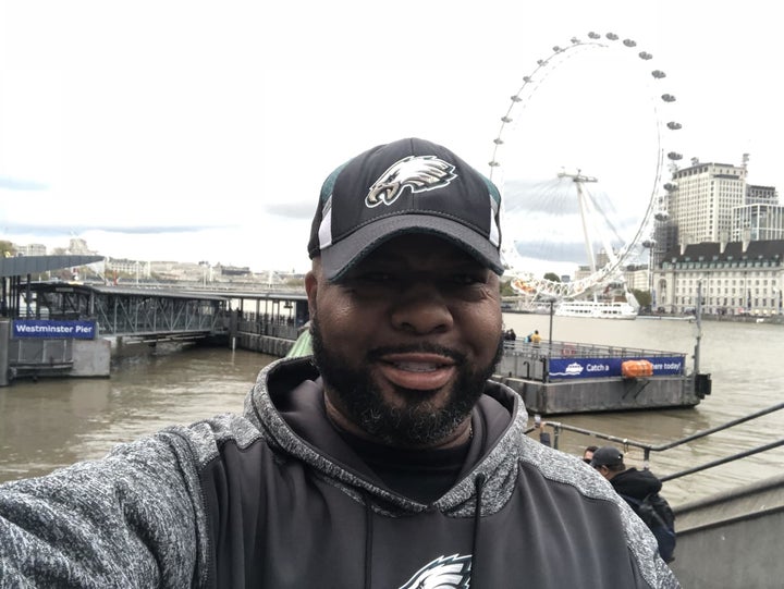 Koroun Butler in London, England, for the Philadelphia Eagles game against the Jacksonville Jaguars at Wembley Stadium.