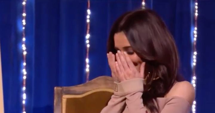 Cheryl looked mortified pretty much throughout her "Send To All" experience