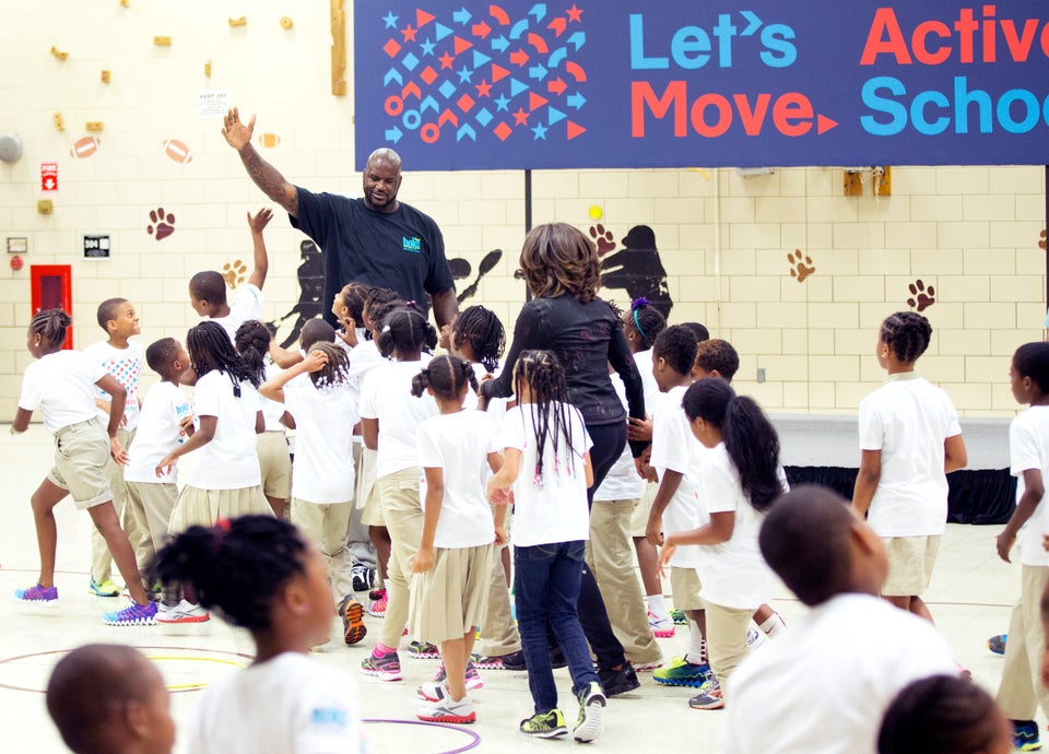 Michelle Obama, Shaquille O'Neal